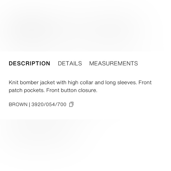 Zara High Neck Knit Buttoned Brown Jacket NWT Small - Picture 9 of 10